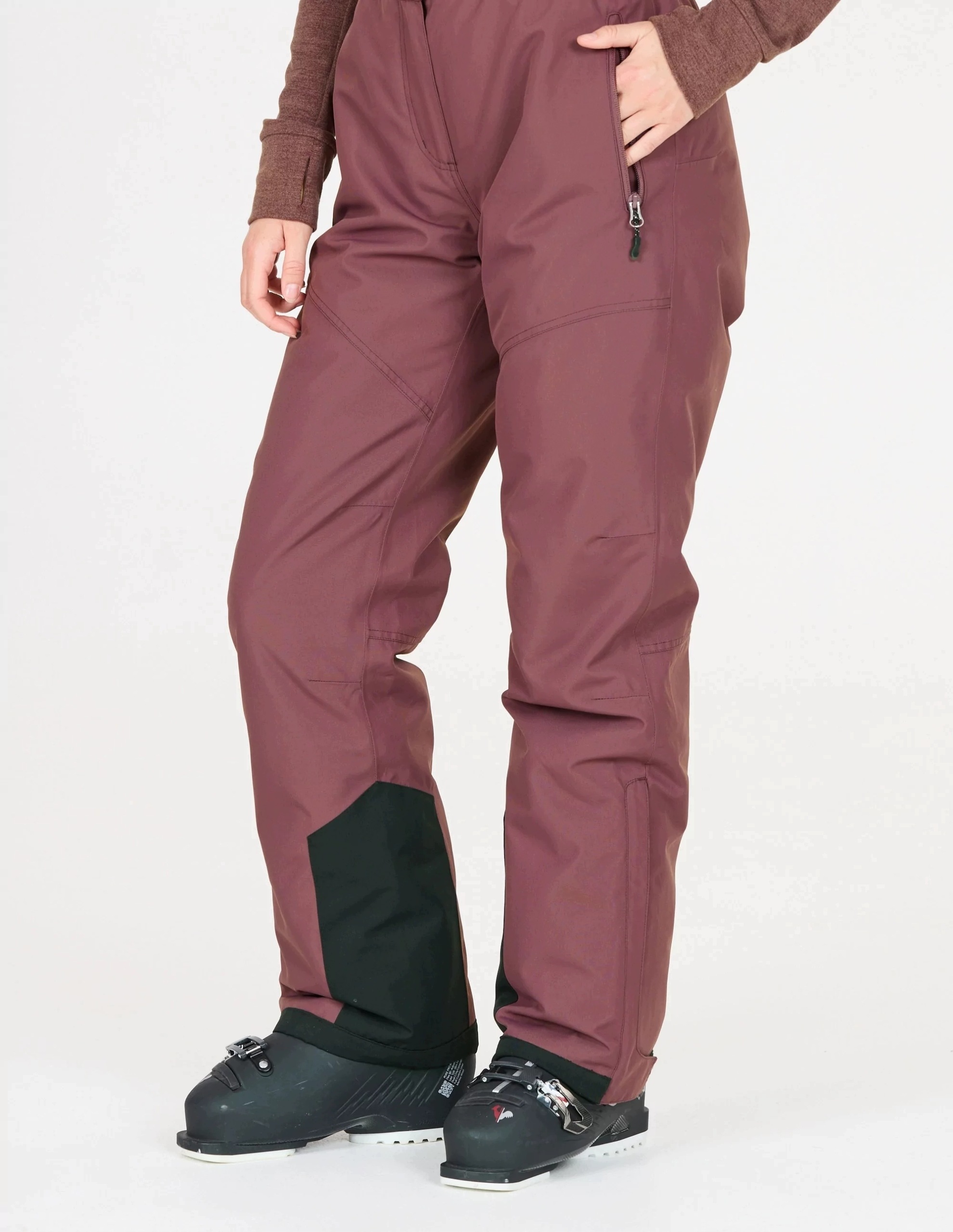Spodnie narciarskie damskie Whistler Drizzle W-pro 10000 Burgundowy 36