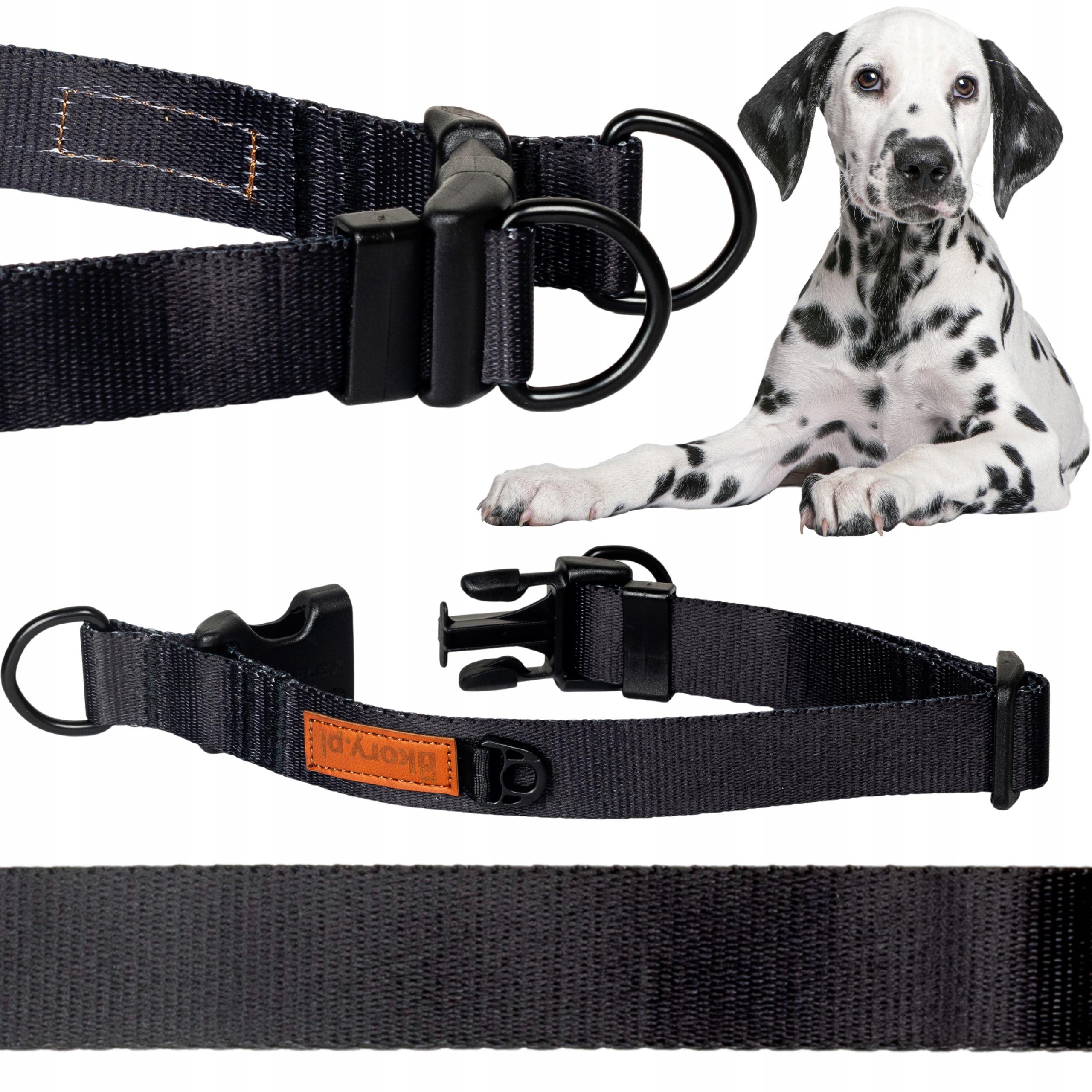 Levně Silný a bezpečný Obojek pro doga rotweilera bernardýna XL 30 mm Ukory