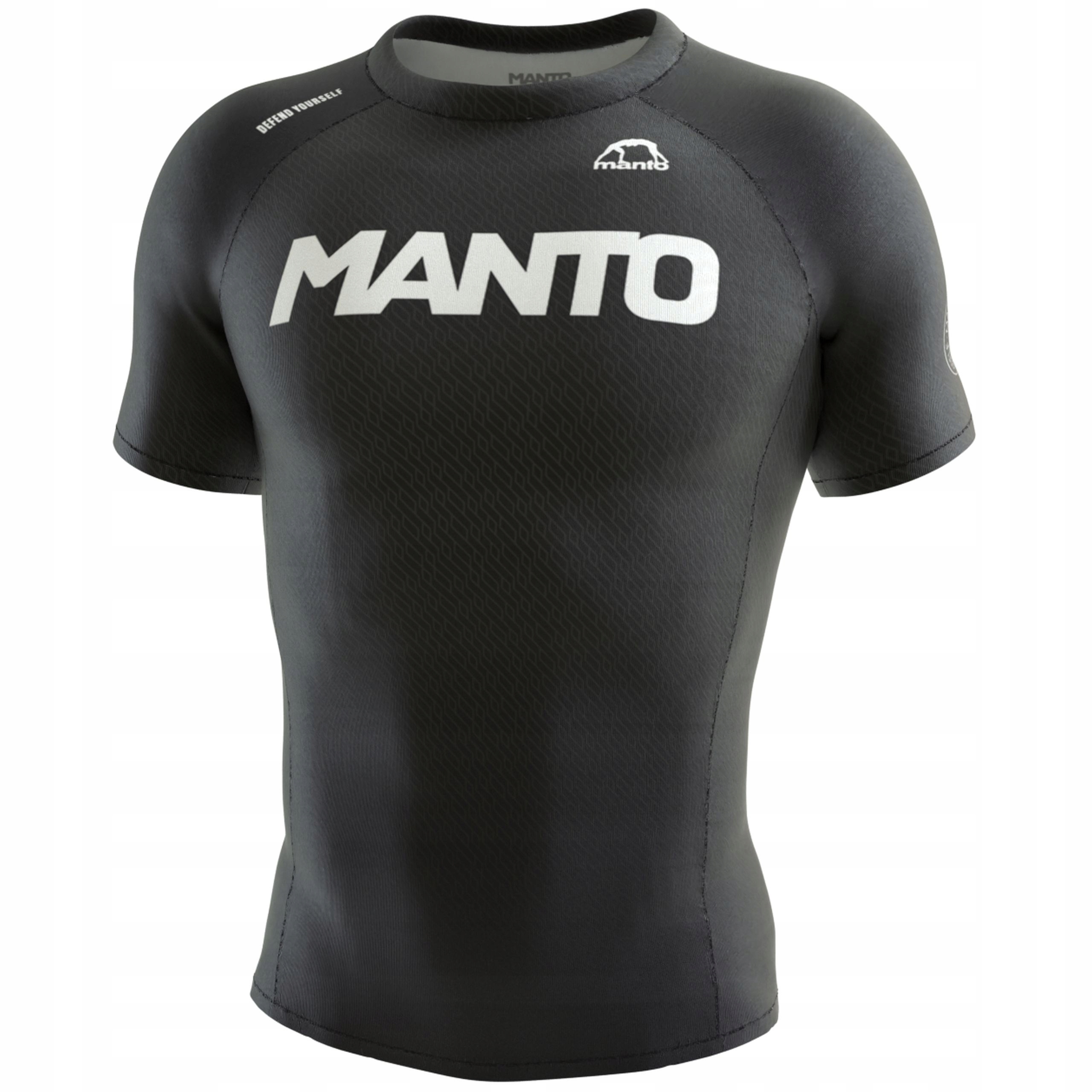 Manto Rashguard Rank czarny krótki rękaw rozm. XXL