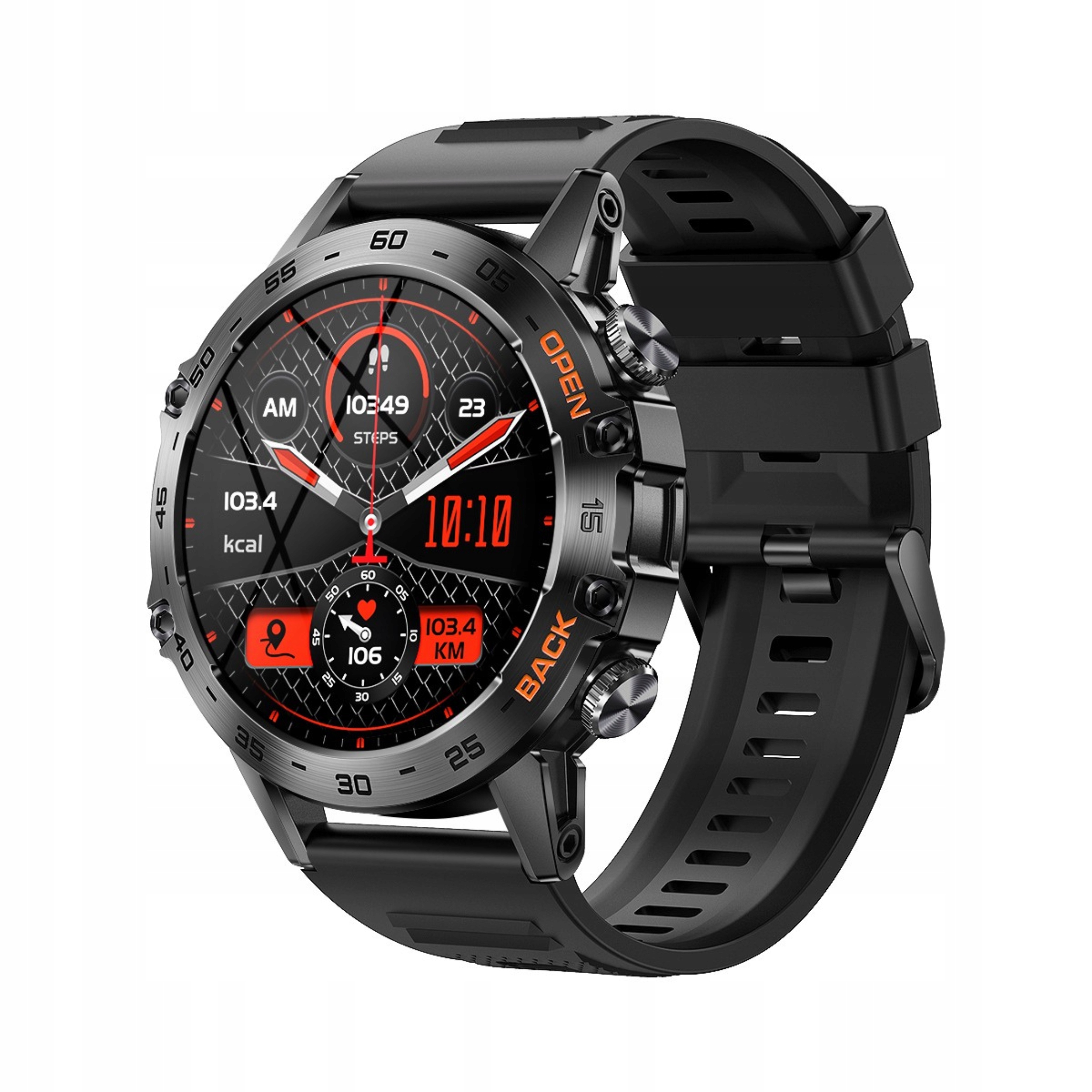 Smartwatch Pánske Hodinky Sport Ntn K52 Menu Pl Vodotesné
