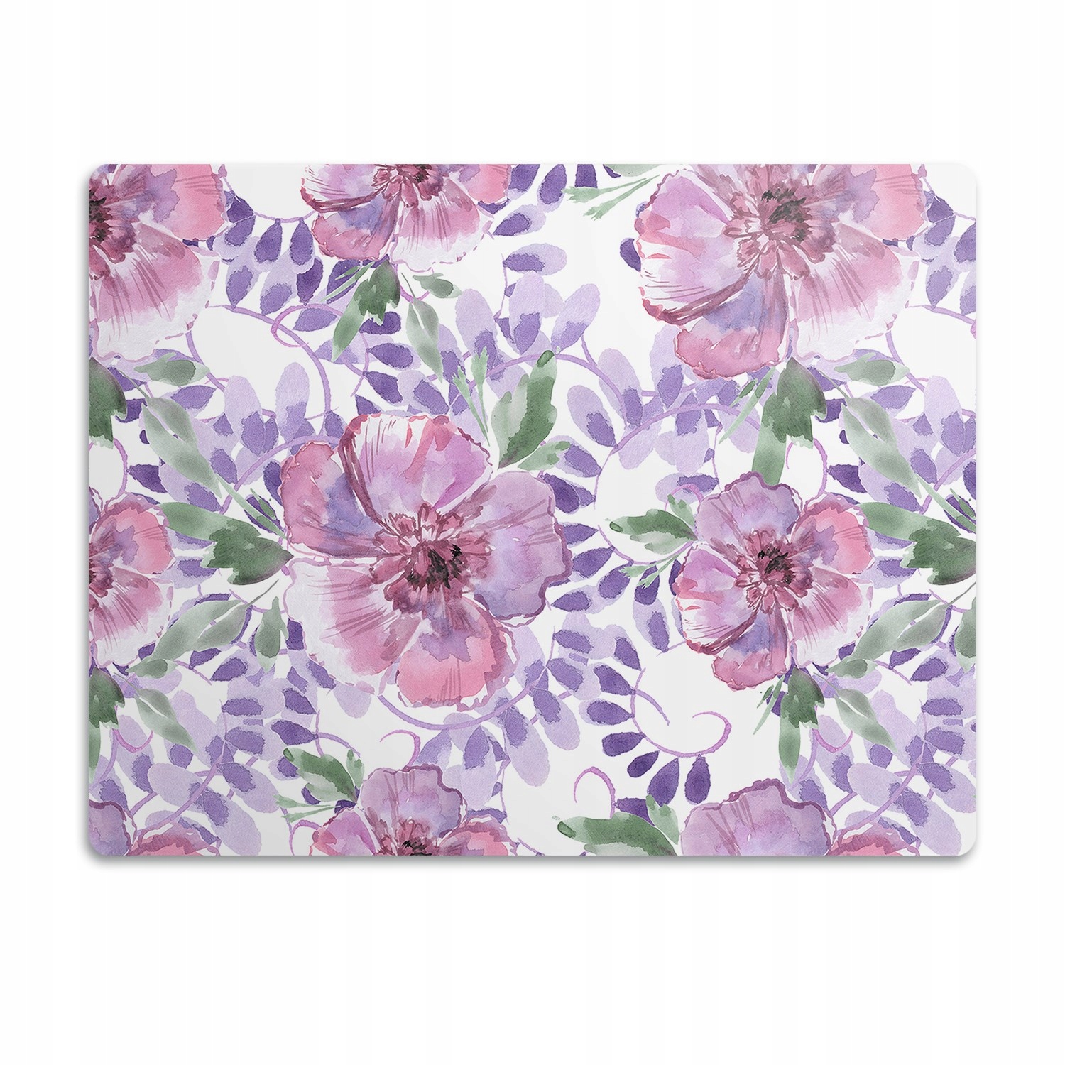 Levně Podložka pro psa pod misku Fialové květy 60x40