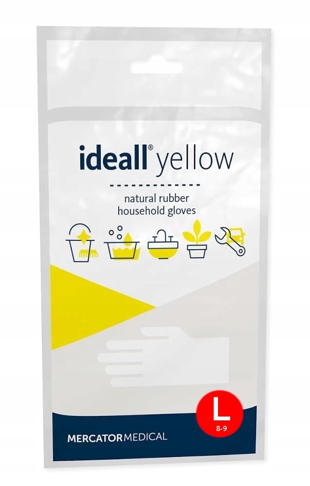 

Rękawice Gospodarcze Gumowe Żółte Ideall Yellow L