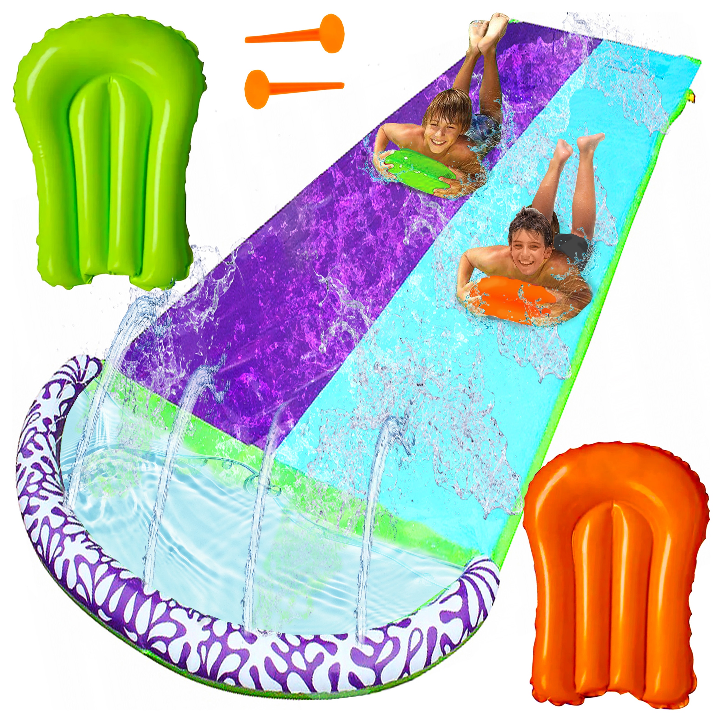 

Ślizgawka Wodna Ślizg Wodny Z Fontanną Deski 2szt