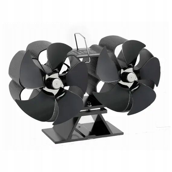 ventilátor krbový Epsilon, 2 vrtule, termoelektrický modul, průměr čepel 11