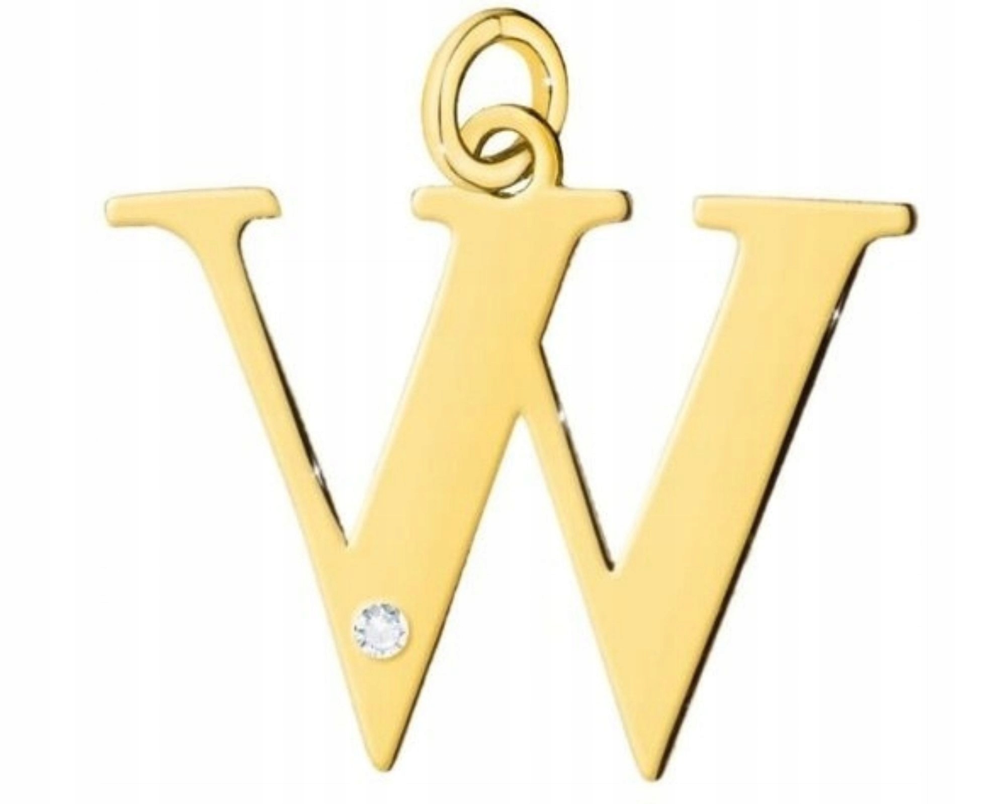 Zlatý Přívěsek S Malým Písmenem A Briliantem
