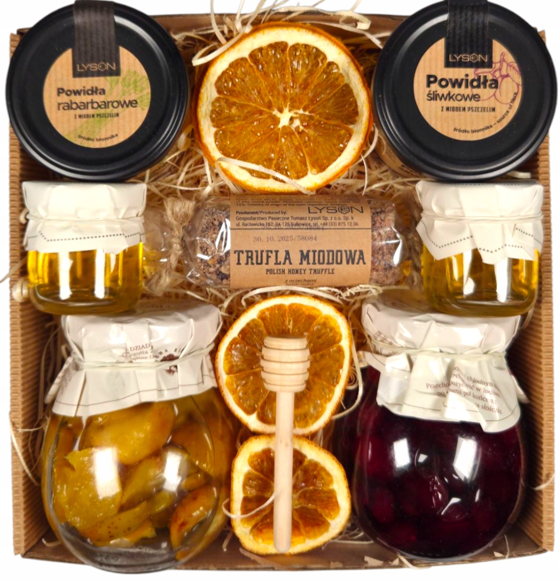 Levně Dárková Sada Premium povidla sirup med lanýž dárková krabička dárek