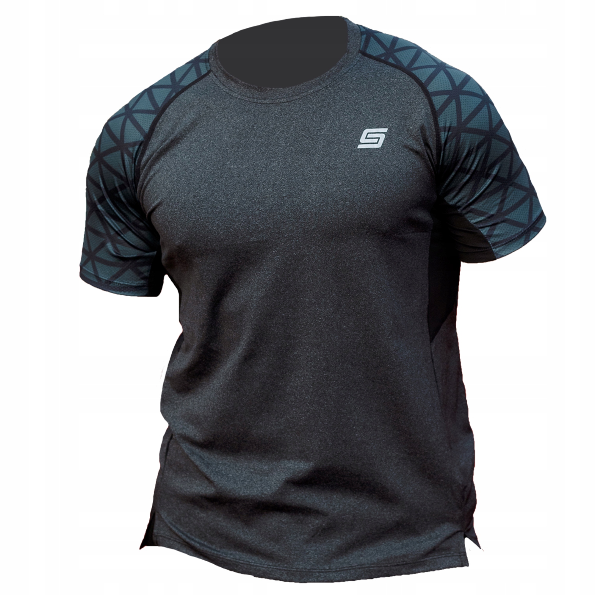 Tshirt męski sportowy kompresyjny termiczny rashguard do ćwiczeń i biegania