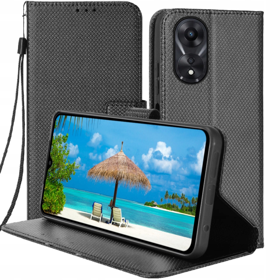 

Etui Z Klapką Obudowa Do Oppo A78 5G Szkło