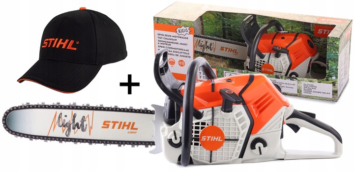 Hračka Benzínová Pila Stihl Na Baterie Dárek Čepice Bonus