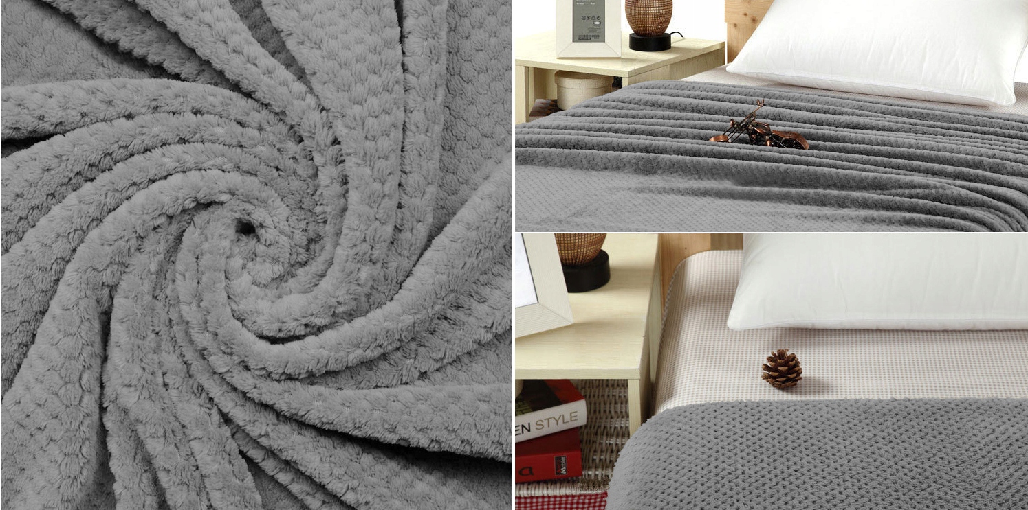 KOC NARZUTA Miękka DIAMOND PLED KAPA 200x220 Kolor Szerokość produktu 220 cm