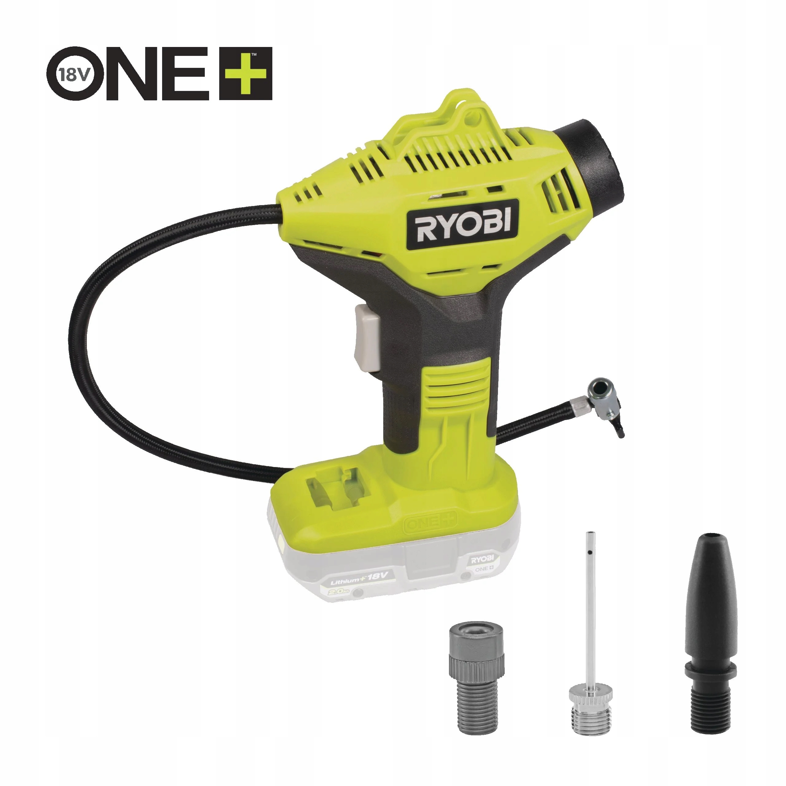 Pompka Mini Kompresor Ryobi R18PI-0 18V One+ Manometr Solo