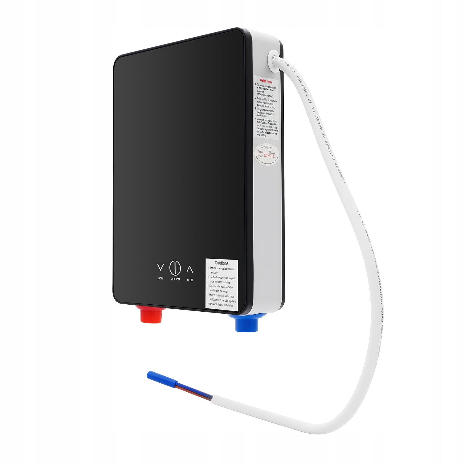 6000W Průtokový Elektrický Ohřívač Vody+akc