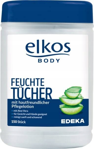 

Chemia Z Niemiec Elkos Chusteczki Nawilżone z Aloe