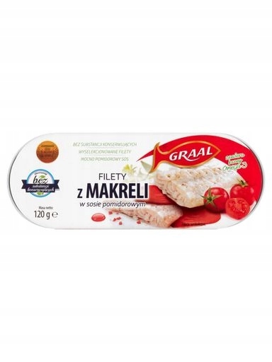 Levně 5 x Graal Filety z makrely v rajčatové omáčce 120 g