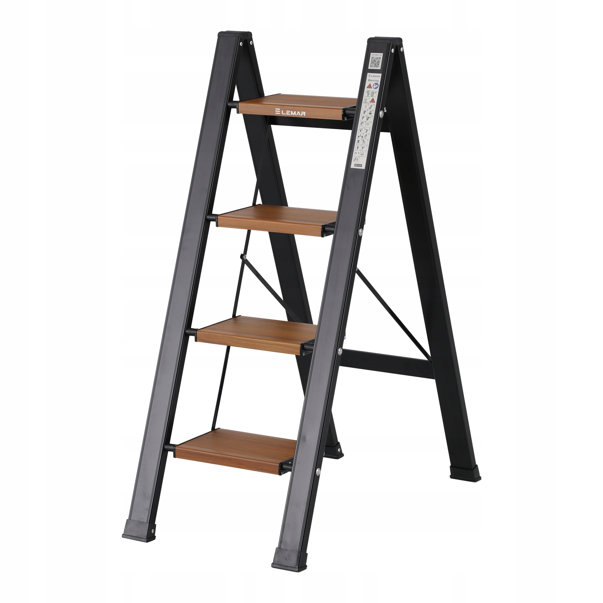 Žebřík 4-stupňový hliníkový skládací Slim Space-X Lemar 041204