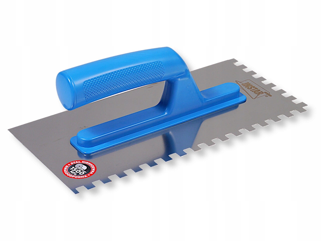 PACA NIERDZEWNA ZĘBATA 128x270 MM - ZĄB 10x10 MM UCHWYT POLSKI PRODUKT Szerokość 270 mm