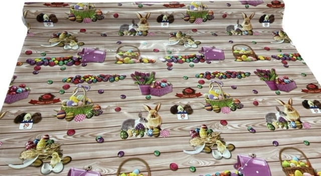 CERATA WIELKANOC ZAJĄC OBRUS 140 STÓŁ PISANKI Typ obrus