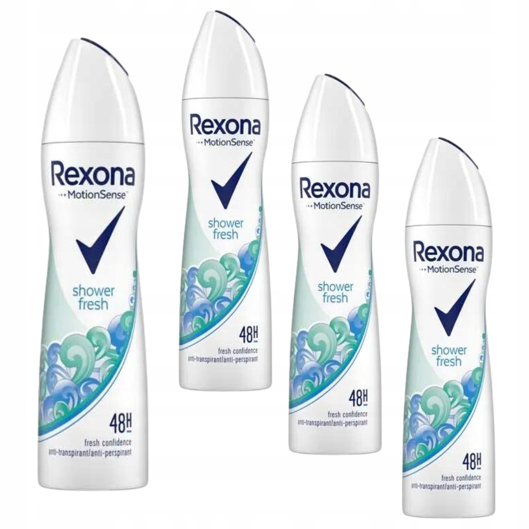 Dezodorant Rexona dla kobiet Shower Fresh Antyprespirant Spray 150ml x 4