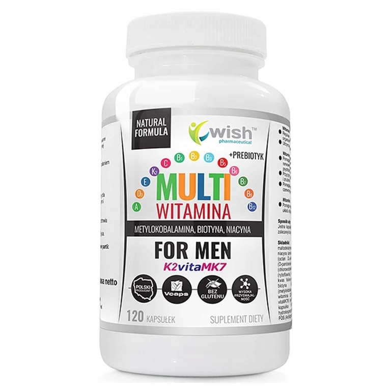 WISH MULTI WITAMINA MĘŻCZYZN 120 KAPSUŁEK