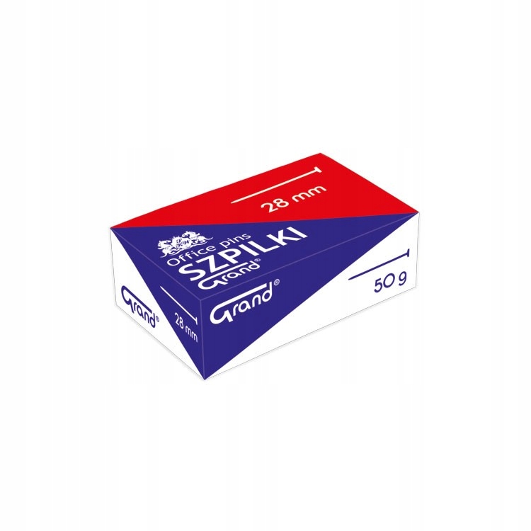 

Szpilki 28mm 50G Grand Metalowe Biurowe Do Tablic