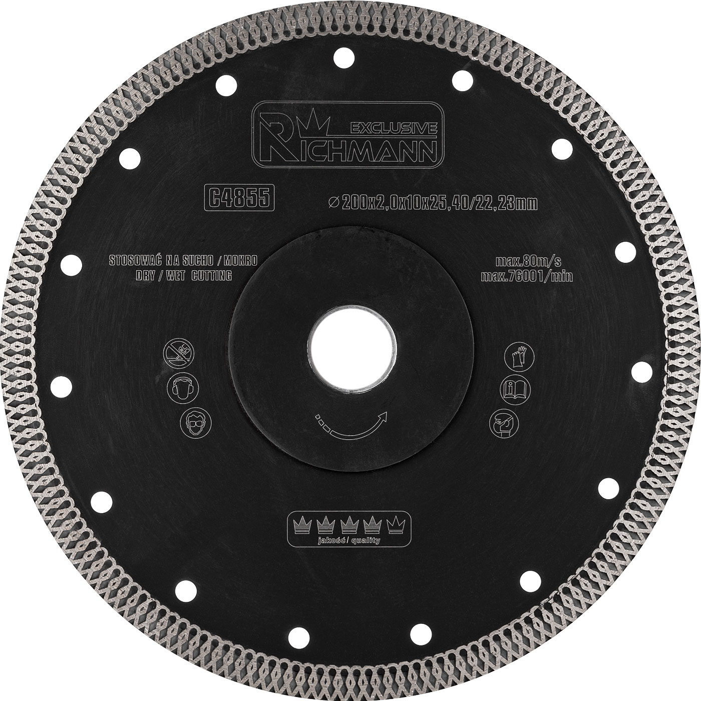 Tarcza diamentowa 200x2x25.4/22.23 Corona C4855