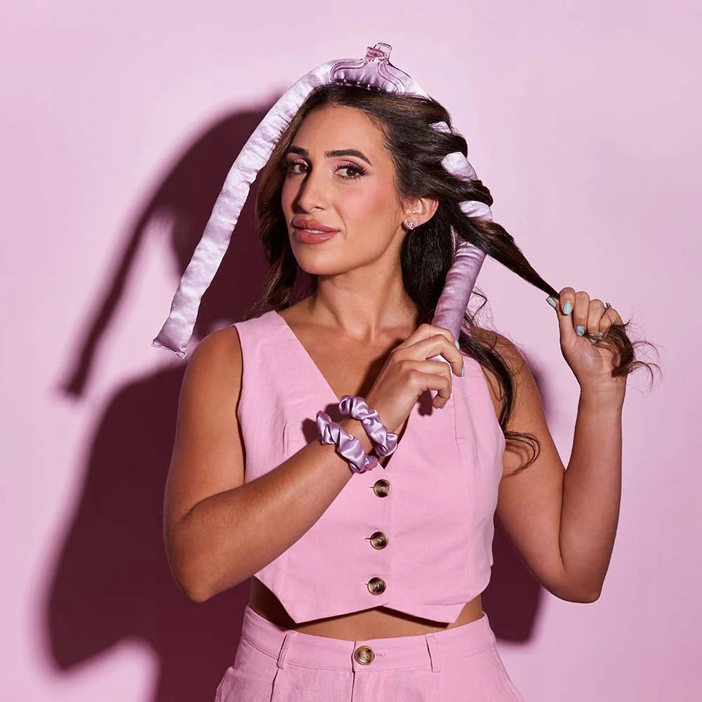 WAŁEK DO KRĘCENIA WŁOSÓW LOKÓW PAPILOTY LOKÓWKA + SPINKA KLAMRA + 2 GUMKI Stan opakowania oryginalne