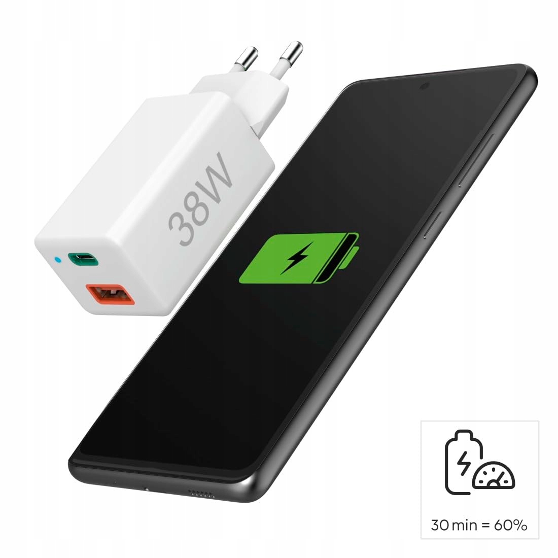 HAMA Szybka Ładowarka USB C i USB A 38W do Smartfonów i Tabletów — miniatura 9