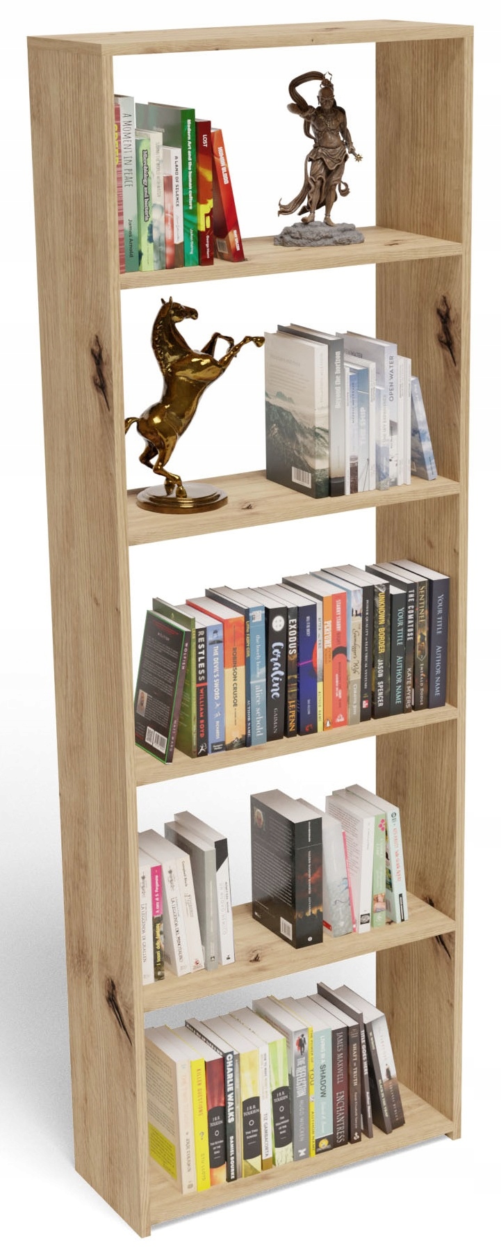 Regál 60/24 EX3 dub artisan, skrinka na knihy