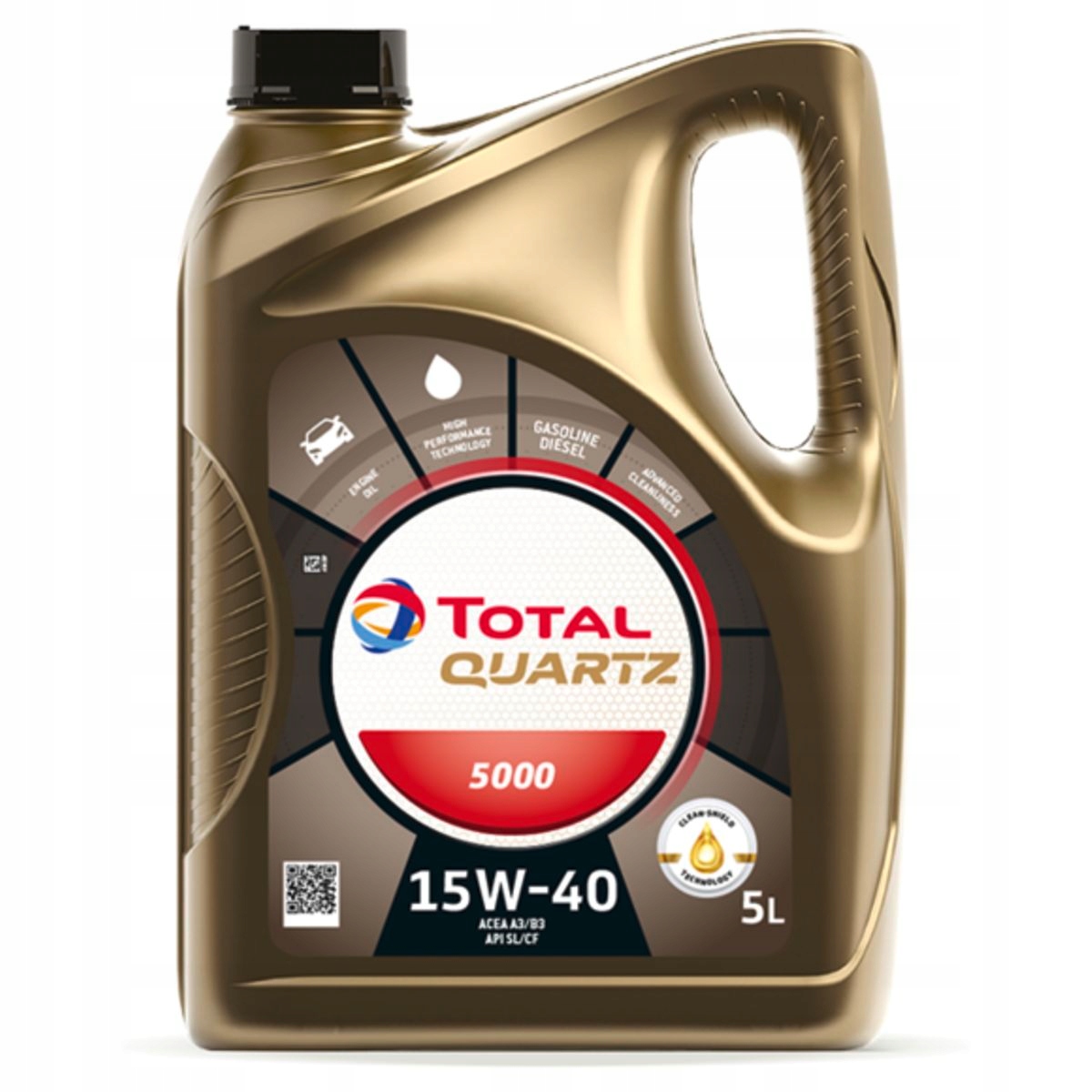 Olej TOTAL Quartz 5000 15W40, 5 litrów