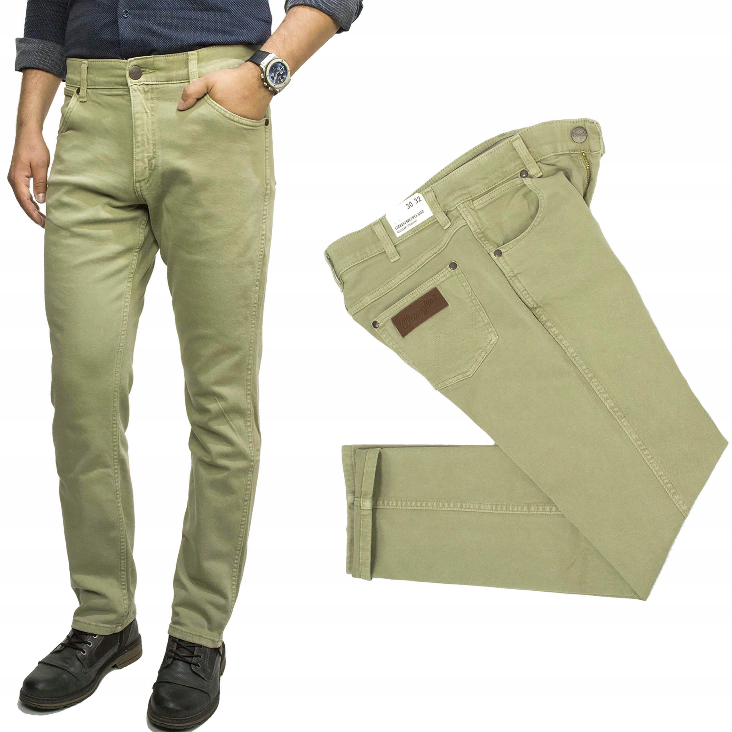 Wrangler Greensboro 803 Dark Tea pánské látkové kalhoty regular W38 L34