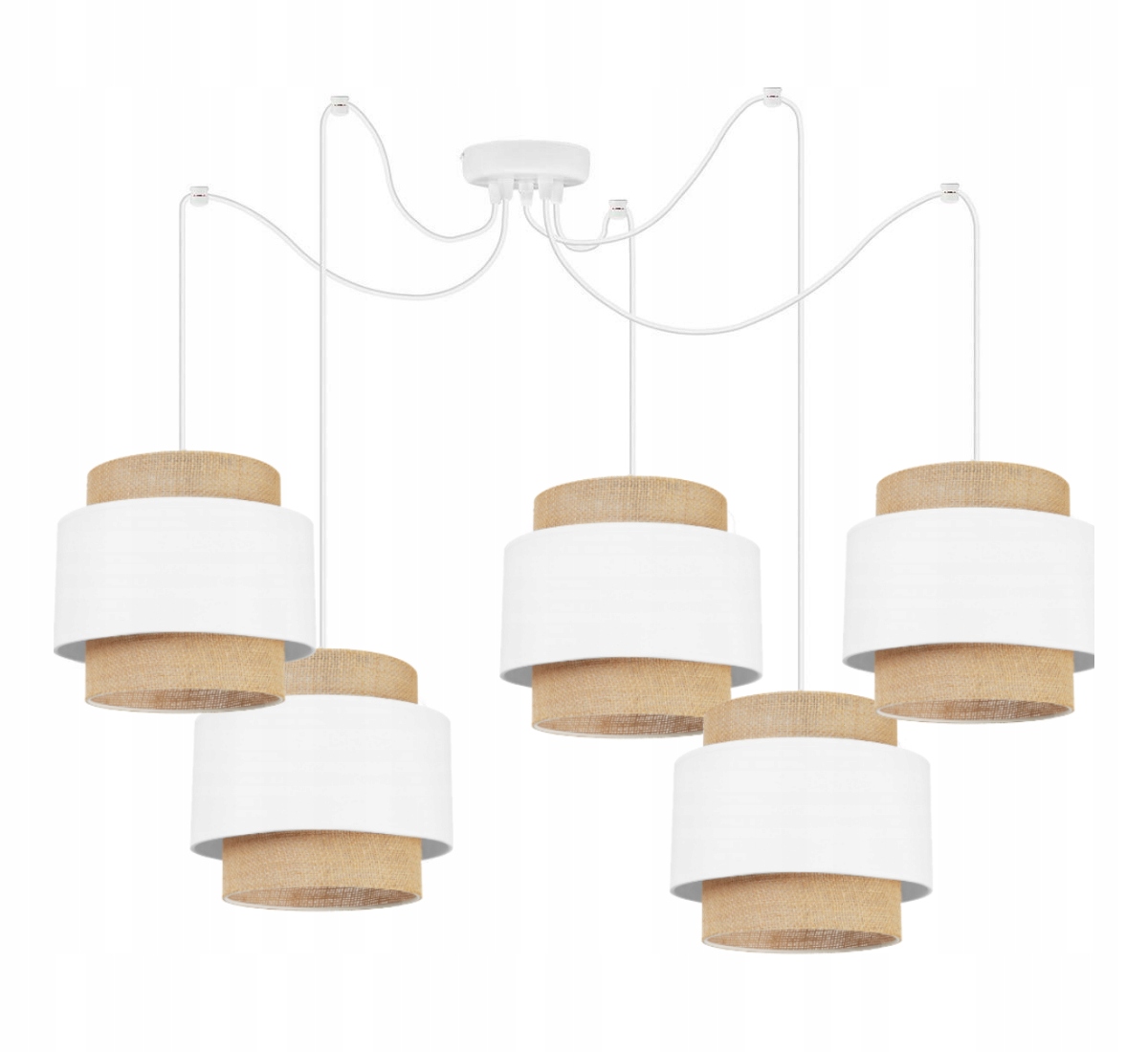 Závěsná Stropní Lampa Spider Pavouk Juta Boho Led E27