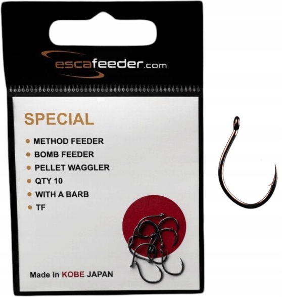 Haczyki do Metody Esca Feeder Special z zadziorem nr.14