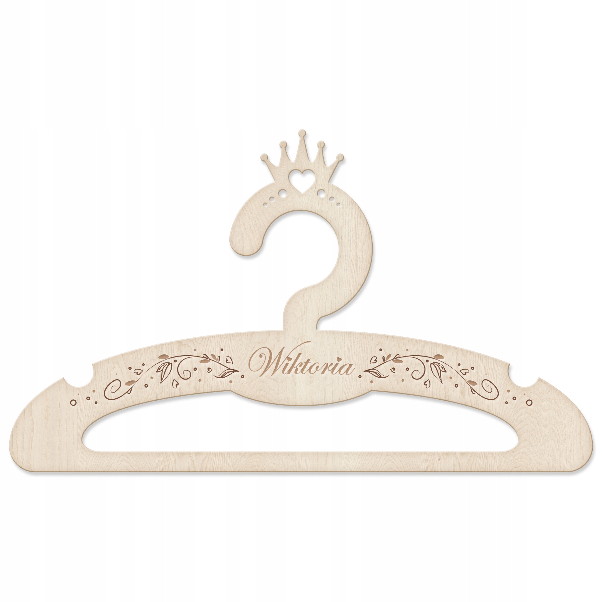 

Wieszak dla dziecka z imieniem, korona