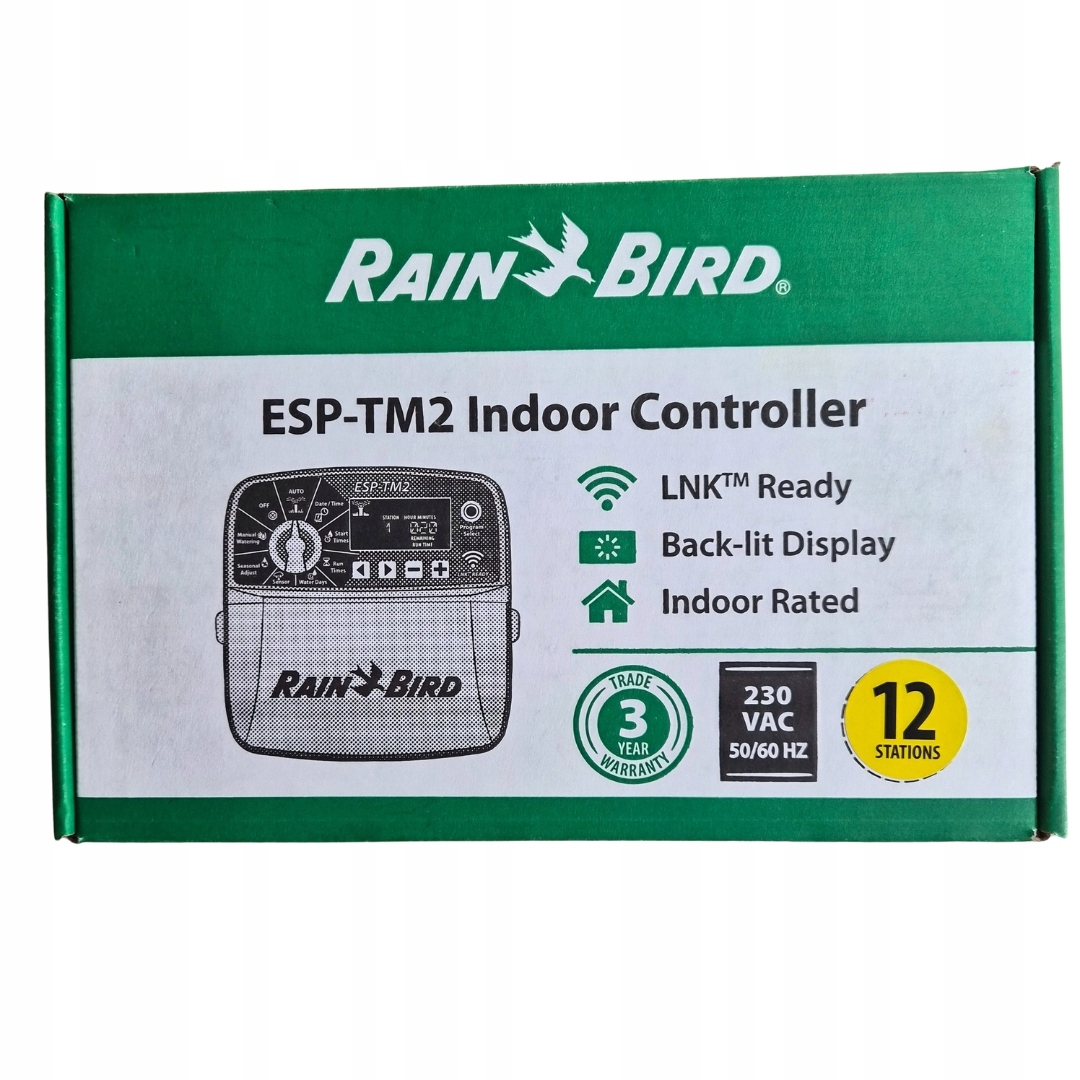 Regulátor zavlažovania Rain Bird ESP-TM2 – 12 vnútorných sekcií s možnosťou Wi-Fi