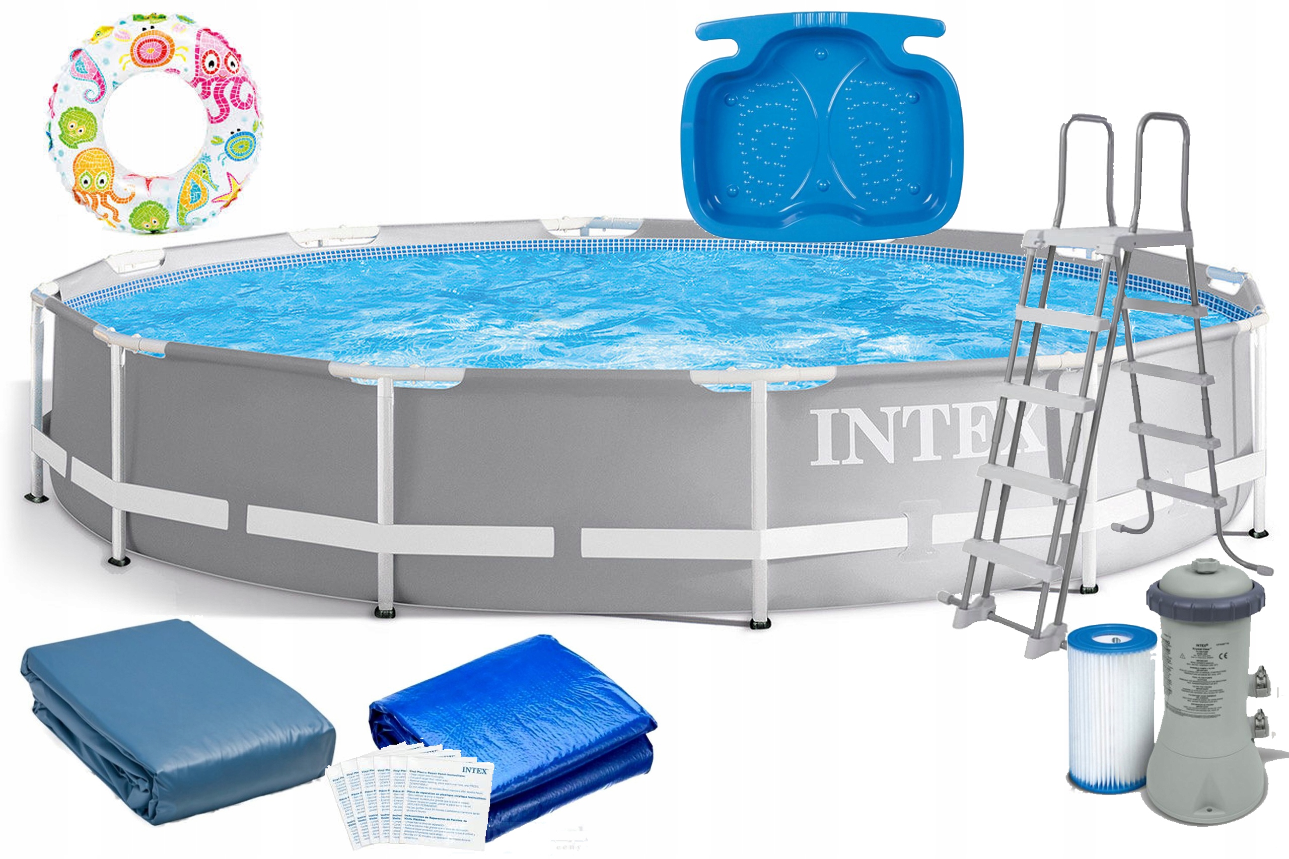 

Intex 26726 457x127 cm Basen stelażowy 13w1 zestaw