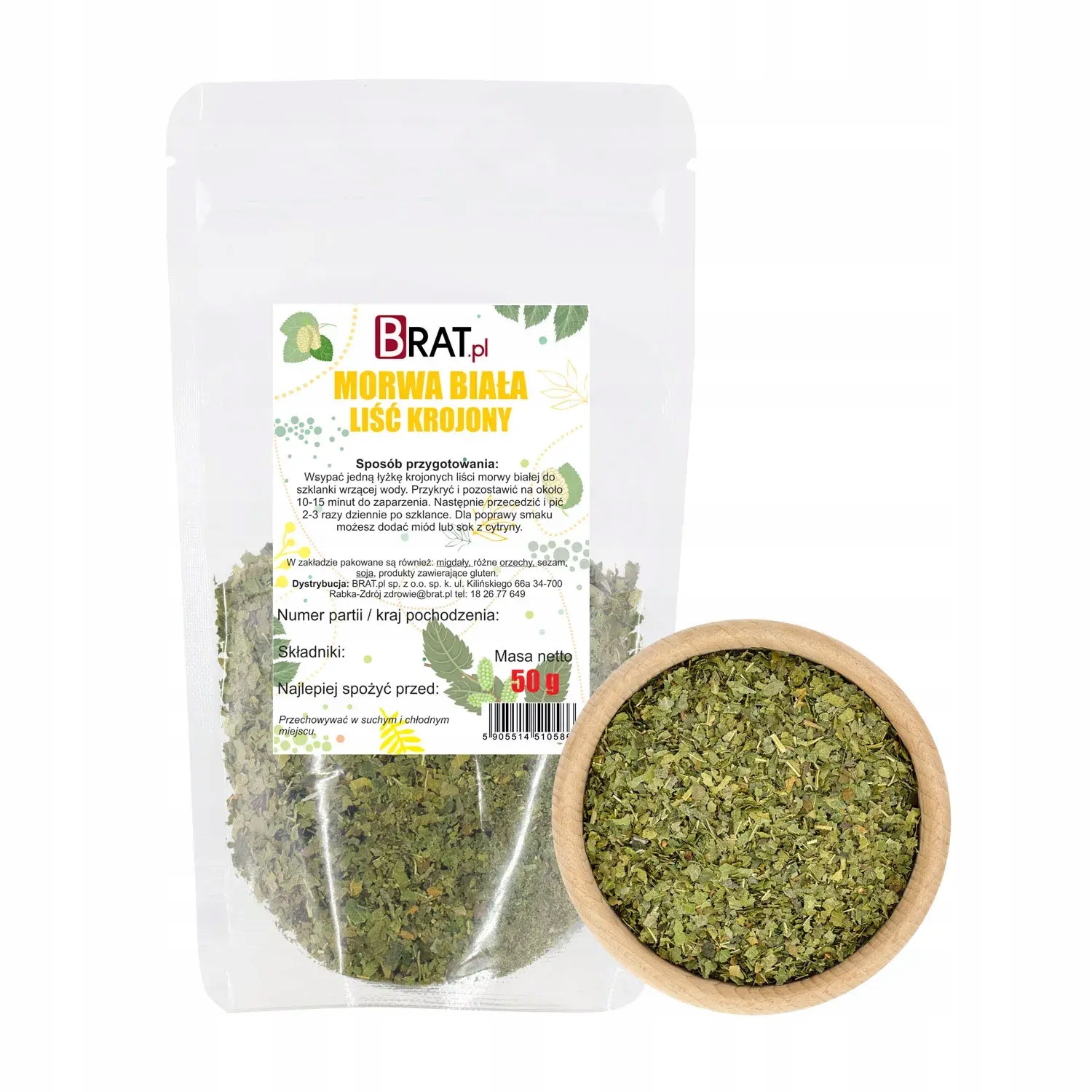 Levně 9 x Moruše bílá – řezaný list 50 g