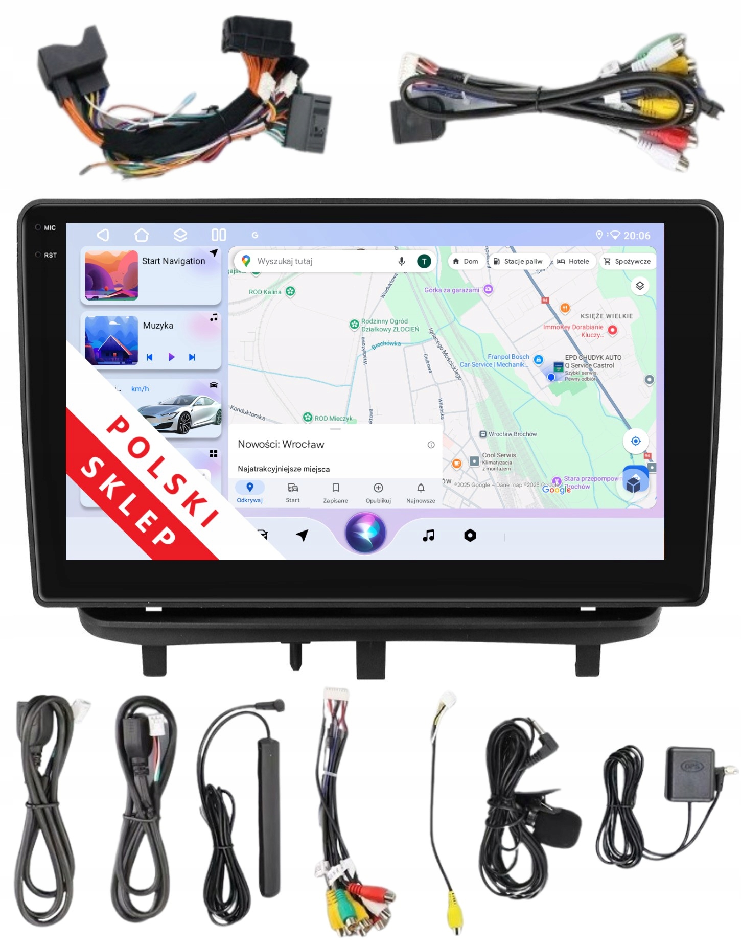 Rádio 2DIN Navigácia Android Opel Corsa D 6/128 Gb Dsp Carplay Lte