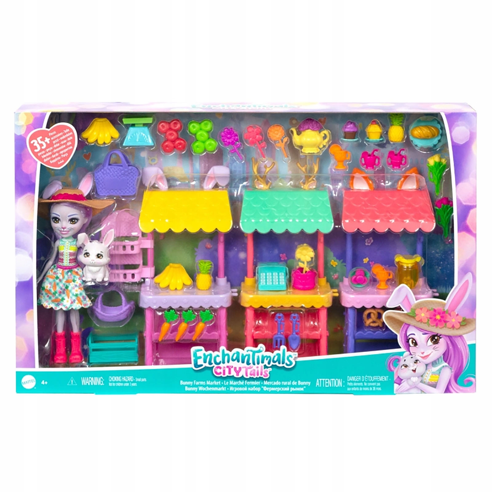 ENCHANTIMALS TARG KRÓLICZKÓW ZESTAW HHC17 Marka Mattel