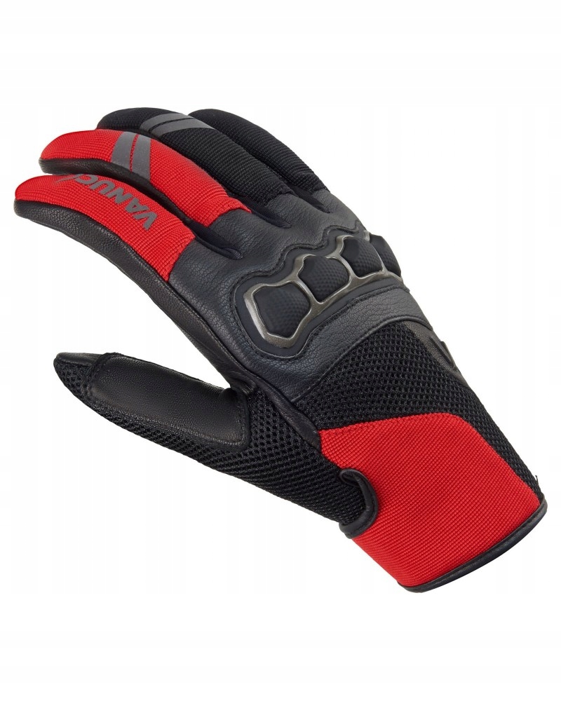 VANUCCI VX-1 Rękawice Motocyklowe Motor CZERW