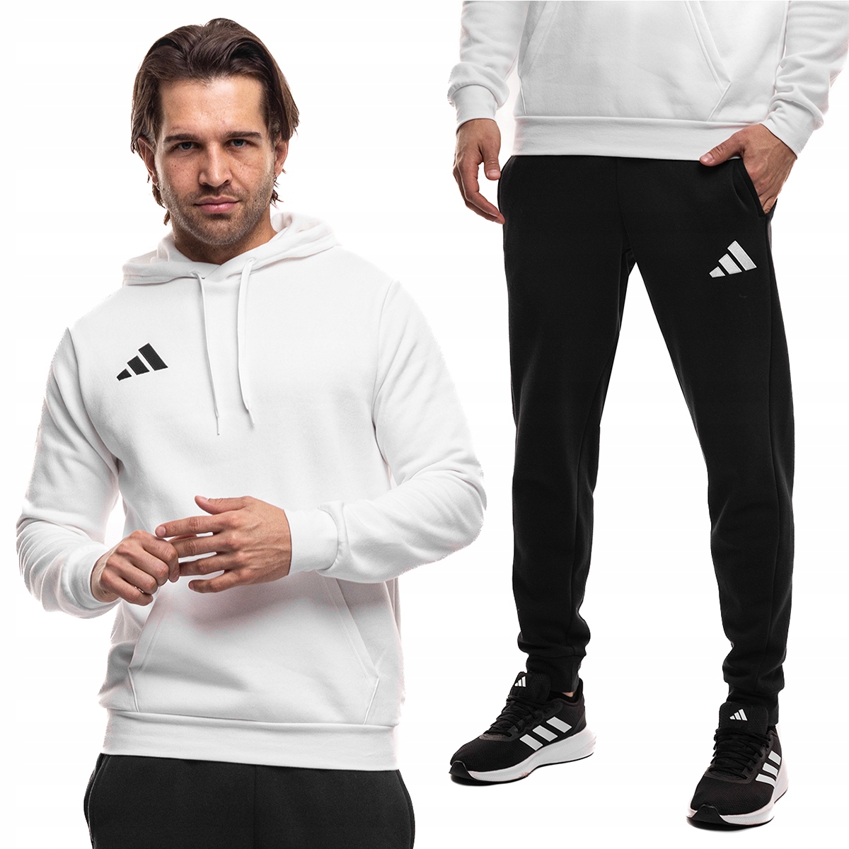 Teplákovka Pánský komplet adidas Entrada 26 Mikina Kalhoty Kapuce Sportovní vel S