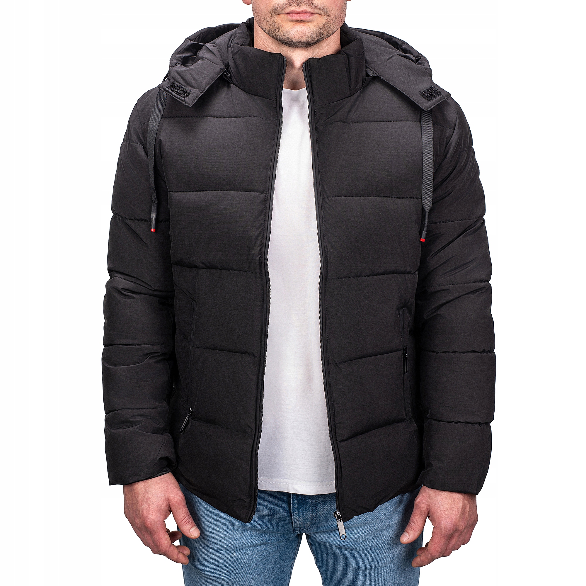 M1651-392 vel. XXL/56 Pánská Zimní Zateplená Prošívaná Bunda S Módní Značkou