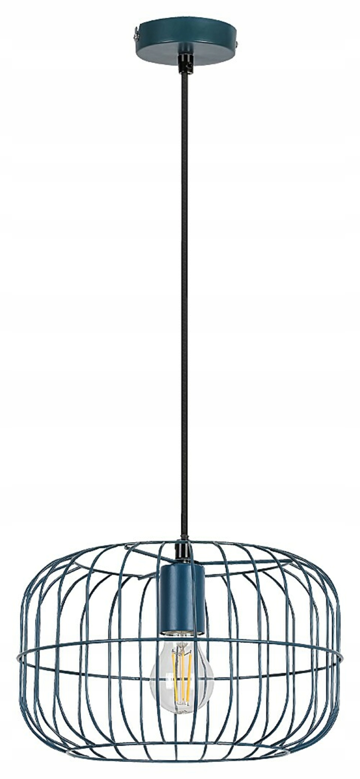 Závěsné svítidlo Rabalux Xenia E27, 1x60W, modré, industriální design