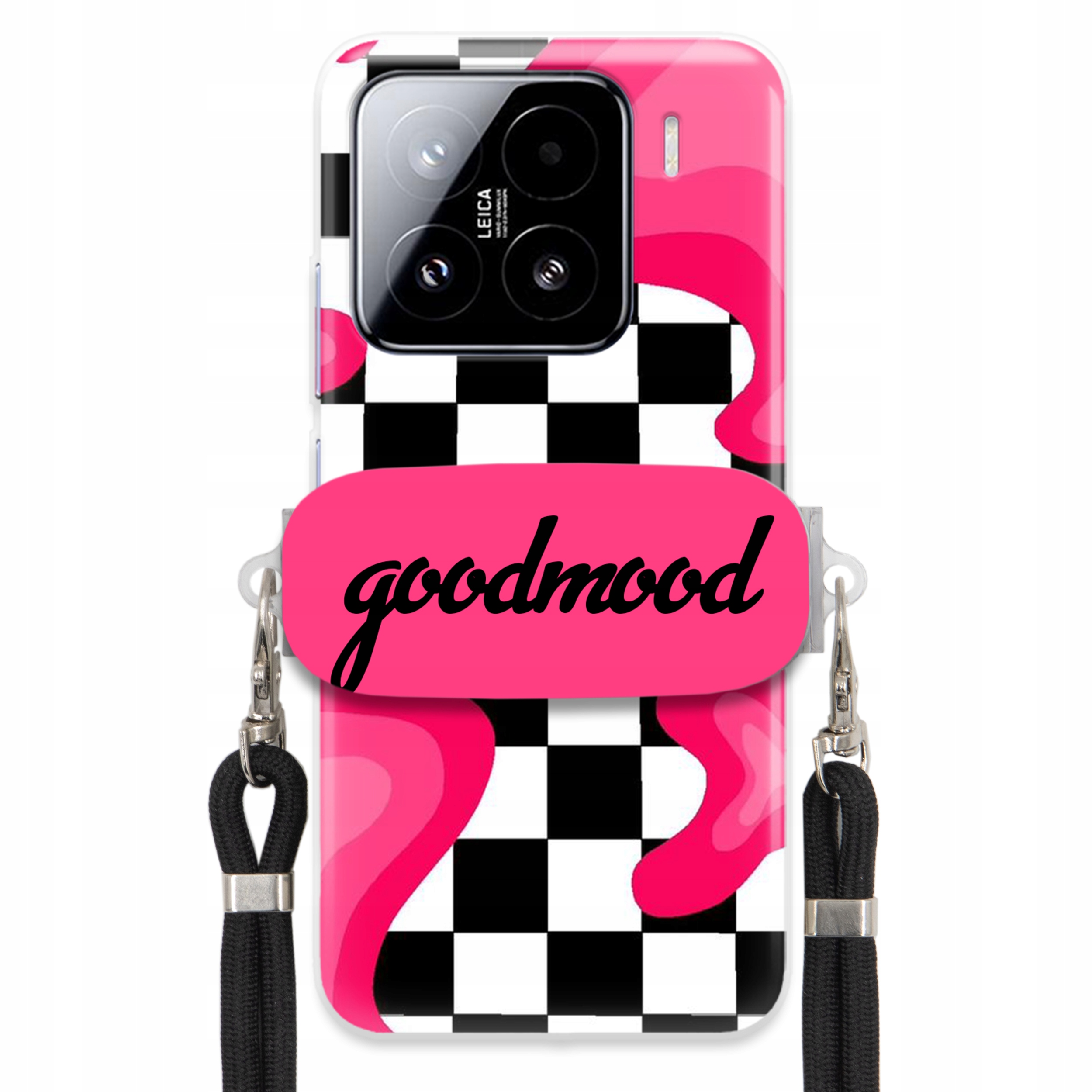 Puzdro Pre Xiaomi 15 Sada Case Držiak Vodítko Čierne Pre Teenagerov Splash