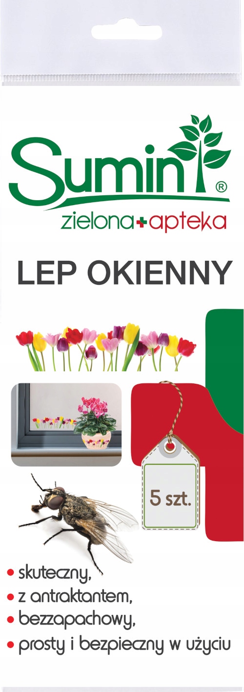 

Lep okienny Kwiaty lepy na okno Sumin 5szt