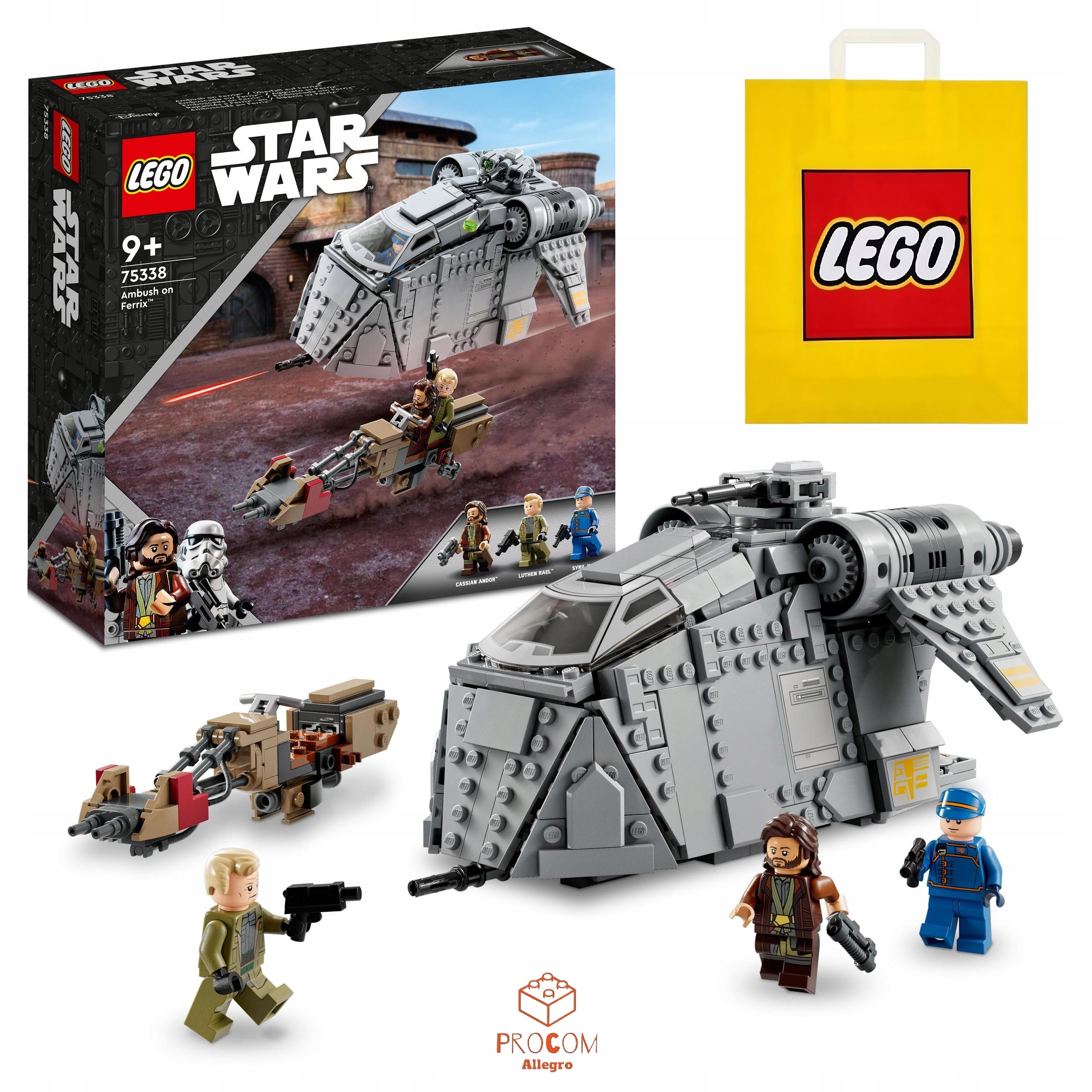 Lego Star Wars Zasadzka na Ferrix/ Ambush on Ferrix (75338) Torba