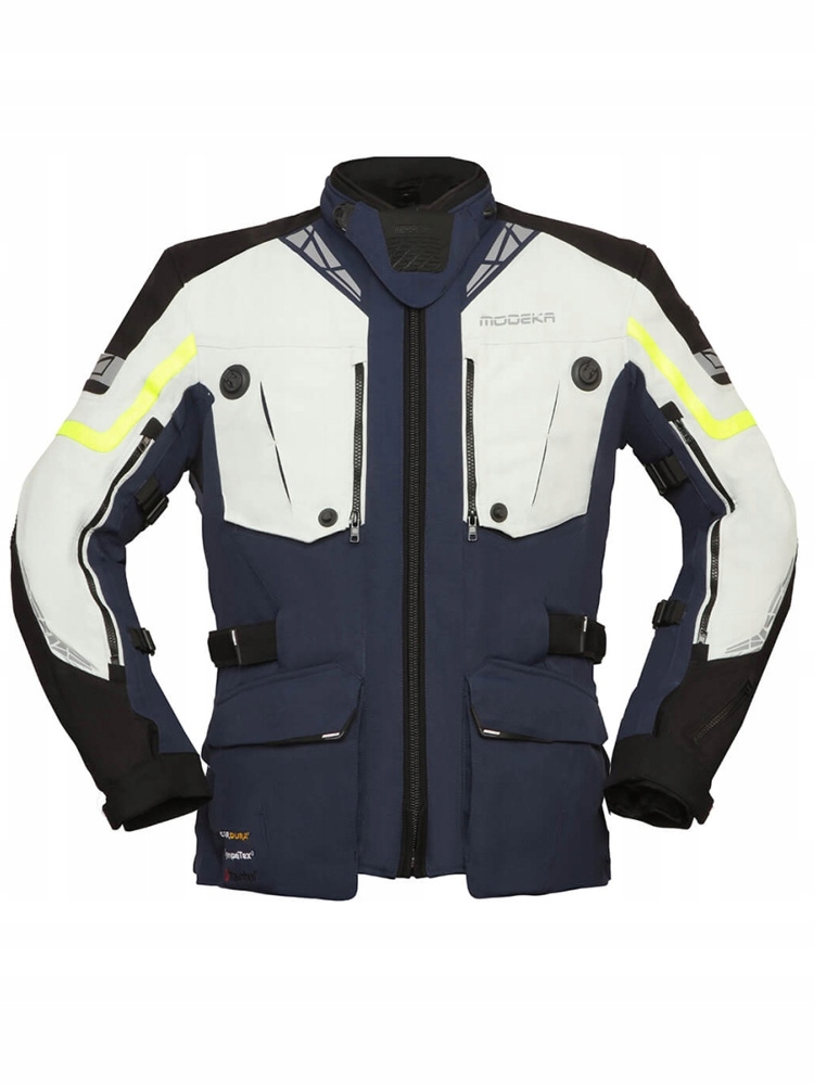 Kurtka motocyklowa tekstylna Modeka Panamericana II niebiesko-popielata 3XL