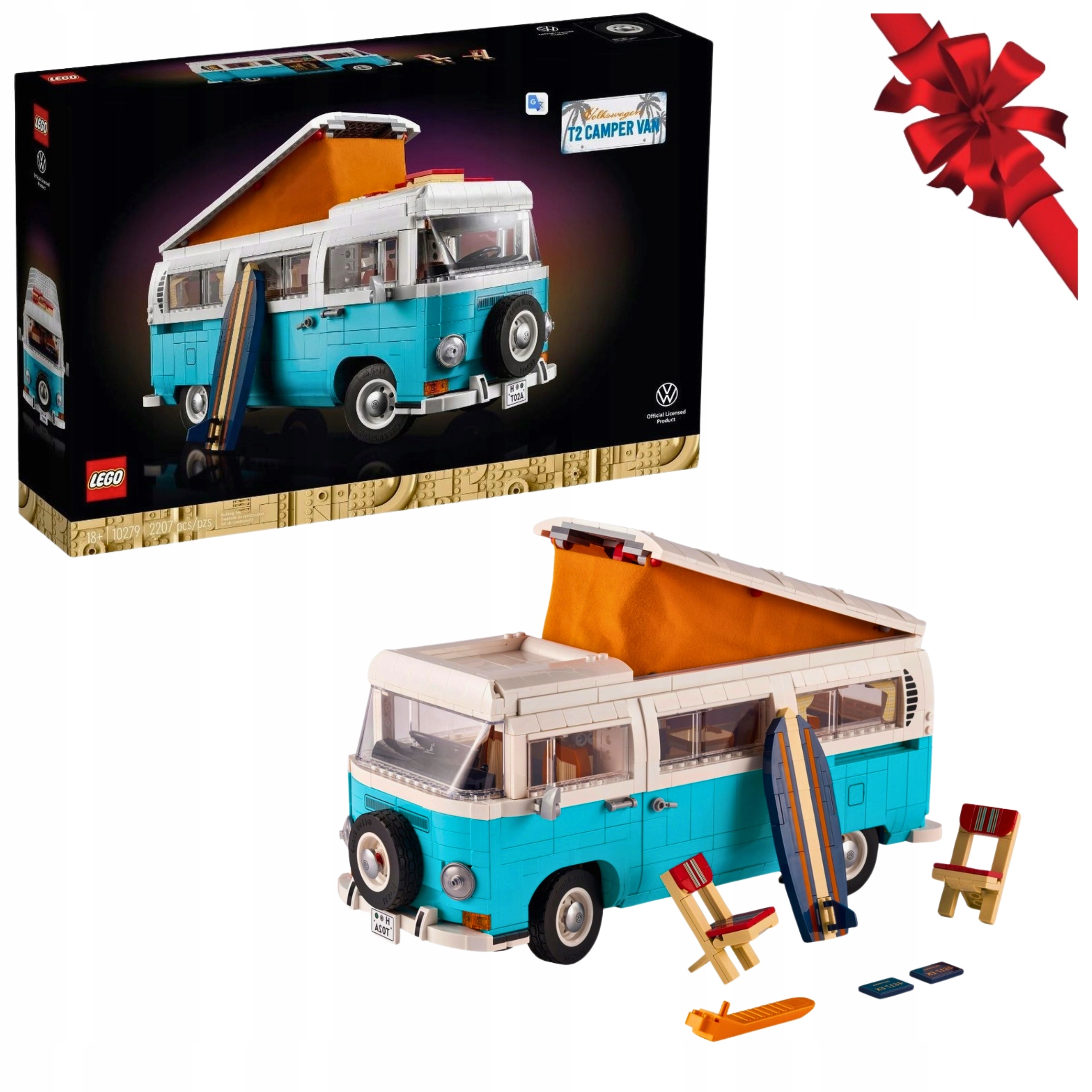 Lego Icons 10279 Volkswagen T2 Camper Van Dárek k svátku dítěte