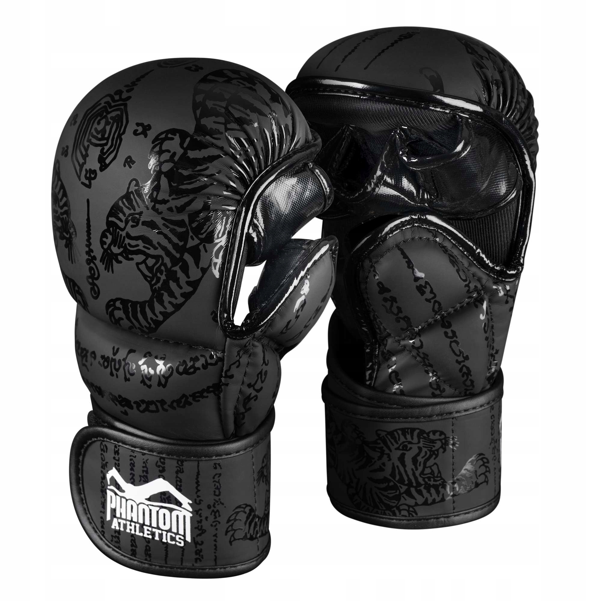 Phantom rękawice profesjonalne do boksu Freefight (Muay Thai czarne S/m)
