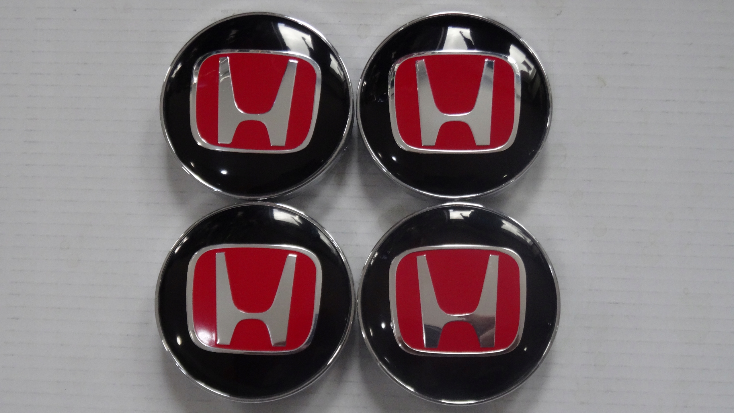 

4x Dekielki Emblematy na felgi Honda 60 mm cz/czer