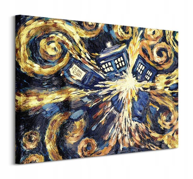 Obraz na płótnie Doctor Who Wybuch Tardis 80x60 cm